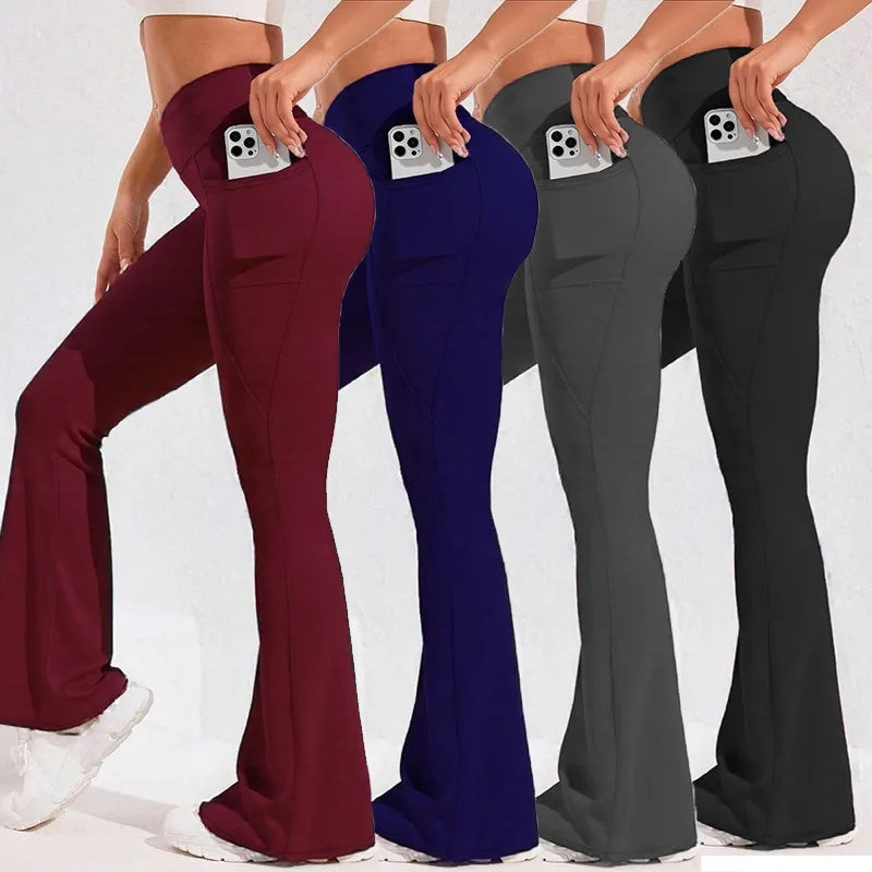 High Waisted Scrunch Butt Lifting Tummy Control Pocket Shaping Capri Training Leggings